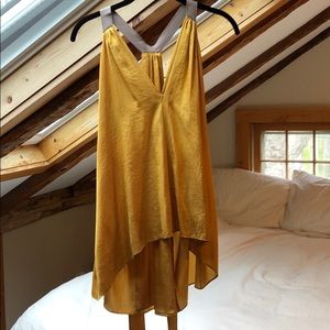 BCBGMaxazria gold top